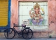 Postkarte Street Art - Ganesha