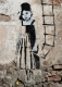 Postkarte Little Girl - Streetart