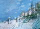 Postkarte Claude Monet - Strand in Trouville
