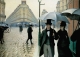 Postkarte Gustave Caillebotte - Rue de Paris: Temps de Pluie