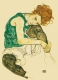 Postkarte Egon Schiele, The Artists Wife