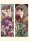 Postkarte Alphonse Mucha - Amethyst, Emerald