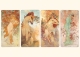 Postkarte Alphonse Mucha - The seasons: spring, summer, ...