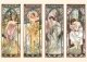 Postcard A.M. Mucha - The times of the day