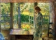 Postkarte Childe Hassam - The Goldfish Window
