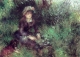 Postkarte Pierre Auguste Renoir - Aline Charigot with a dog
