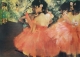 Postkarte Edgar Degas - Dancers in pink