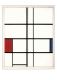 Postkarte Piet Mondrian - Composition in White, Red and Blue (Kein Verkauf nach Spanien und USA)
