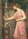 Postkarte John William Waterhouse - Psyche entering Cupids Garden