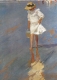 Postkarte Joaquin Sorolla - Elena in Biarritz