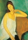 Postkarte Amedeo Modigliani - Jeanne Hebuterne