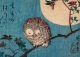 Postkarte Hiroshige - Small horned Owl