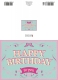 Klappkarte – Happy Birthday to you