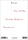 Klappkarte – Happy Birthday