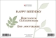 Klappkarte mit Veredelung – Happy Birthday