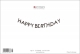 Klappkarte mit Veredelung – Happy Birthday