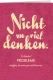 Klappkarte – Nicht zu viel denken