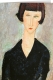 Klappkarte – Amedeo Modigliani - Frau im schwarzen Kleid