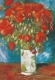 Klappkarte – Vincent van Gogh - Vase with Red Poppies (1886)