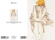Klappkarte – Egon Schiele - Seated woman with blond hair (1913)