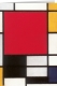 Klappkarte – Piet Mondrian - Composition with red, yellow, blue and black (Detail 1926)