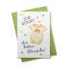 Zur Geburt die besten Wünsche - Grußkarte aus Samenpapier