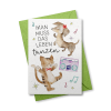 Man muss das Leben tanzen - Grußkarte aus Samenpapier