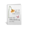 Hat die Blume einen Knick... - Grußkarte aus Samenpapier