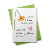 Hat die Blume einen Knick... - Grußkarte aus Samenpapier
