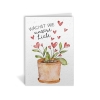 Wächst wie unsere Liebe - Grußkarte aus Samenpapier