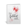 Du fehlst mir - Grußkarte aus Samenpapier