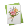 Blumenstrauß - Grußkarte aus Samenpapier
