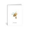 Klappkarte mit Prägung - Happy Bee-Day !