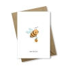 Klappkarte mit Prägung - Happy Bee-Day !