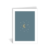 Klappkarte – Mond und Sterne