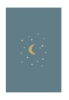 Klappkarte – Mond und Sterne