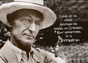 Hermann Hesse: Some of us think...