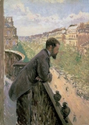Gustave Caillebotte - Man on a balcony