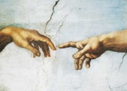 Michelangelo - Creation of Adam (Section)