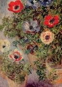 Claude Monet - Anemonen in einer Vase