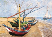 Vincent van Gogh - Fischerboote am Strand von Saintes-Maries