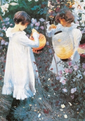 John Singer Sargent - Nelke-Lilie-Lilie-Rose