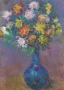 Claude Monet - Vase of chrystanthmums