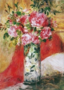 Auguste Renoir - Rosen in einer Vase