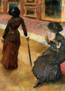 Edgar Degas - Mary Casatt at the Louvre