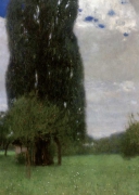 Gustav Klimt - Die groe Pappel I