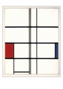 Piet Mondrian - Composition in White, Red and Blue