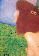 Gustav Klimt - Junges Mdchen mit blauem Schleier