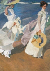 Joaquin Sorolla - Sparziergang am Strand