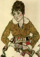 Egon Schiele - Portrait of wife